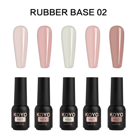 Case of 5 rubbers in KOYO shade #2