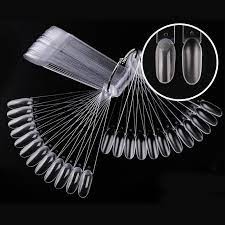 50 Pcs New Acrylic False Fake Nail Oval