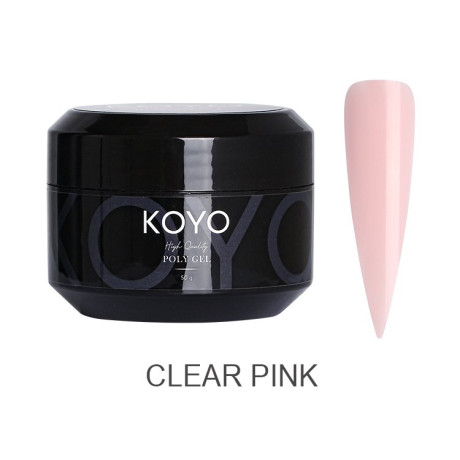 פוליג'ל KOYO clear pink מל 50 - ורוד בהיר