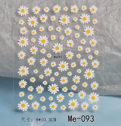 פרחים מדבקות סוג 2
