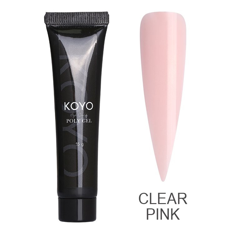 קויו- פוליג'ל clear pink - גרם 15