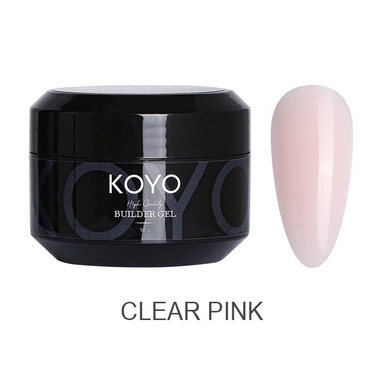 קויו - 50 מל - ג'ל בנייה KOYO clear pink