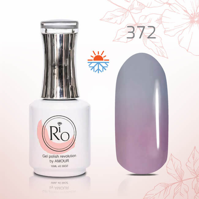 גוון מספר 372 - סגול בהיר מחליף צבע בחום/ קור